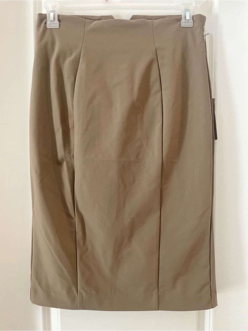 New York & Company Taupe Pencil Skirt